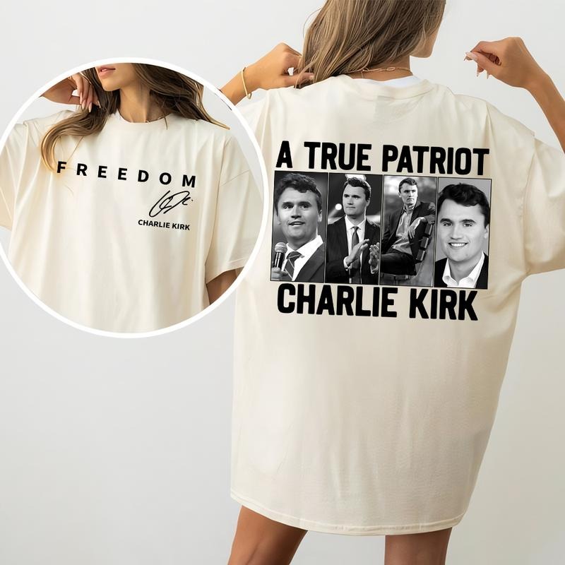 [FREEDOM] True American Patriot Shirt, Charlie Kirk Hoodie, Legend Charlie Kirk Tee Sweatshirt | HypeDripTees.com