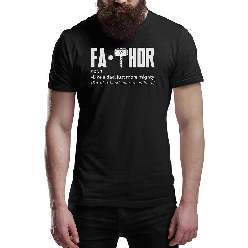 Fa Thor Funny Men's T-Shirt FaThor Fathers Day Gift Tee Shirt Top Hoodie, Sweatshirt | HypeDripTees.com