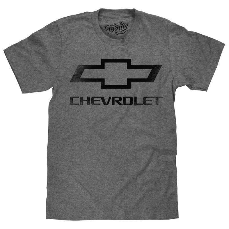 Faded Chevrolet Bowtie Car Logo T-Shirt - Graphite Heather Hoodie, Sweatshirt | HypeDripTees.com