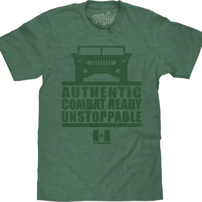 Faded Humvee T-Shirt - Forest Green Heather Hoodie, Sweatshirt | HypeDripTees.com