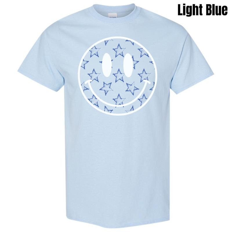 Faded Stars Happy Face Gildan Short Sleeve T-Shirt 'NLB' Hoodie, Sweatshirt | HypeDripTees.com