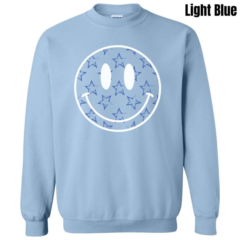 Faded Stars Happy Face Sweatshirt 'NLB' T-Shirts, Hoodie | HypeDripTees.com