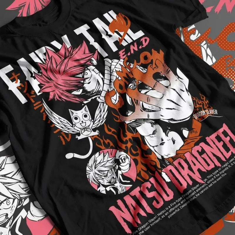Fairy Tail Natsu Dragneel Gray Fullbuster Anime Unisex T-Shirt Tee ALL SIZES Hoodie, Sweatshirt | HypeDripTees.com
