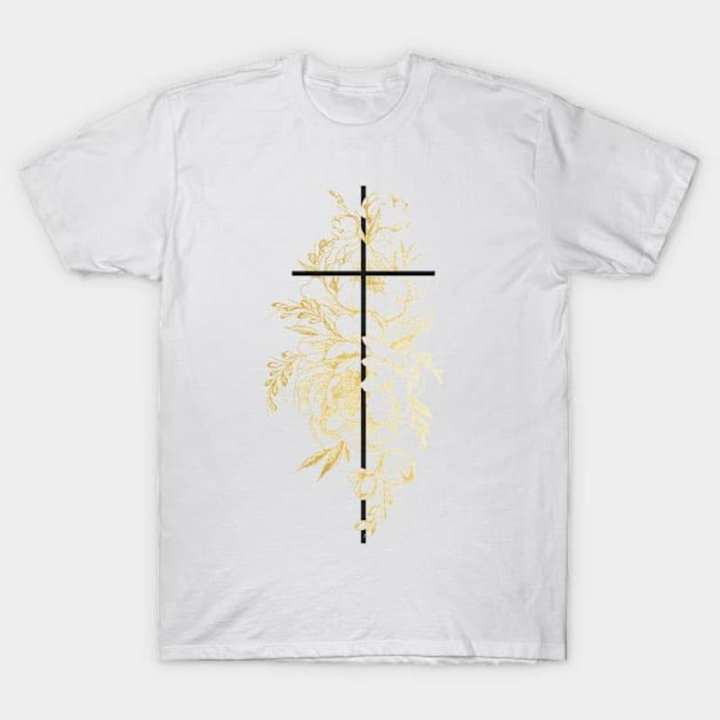 Faith Cross & Bible Verse T-Shirt: Spiritual Style for Everyday Wear Hoodie, Sweatshirt | HypeDripTees.com