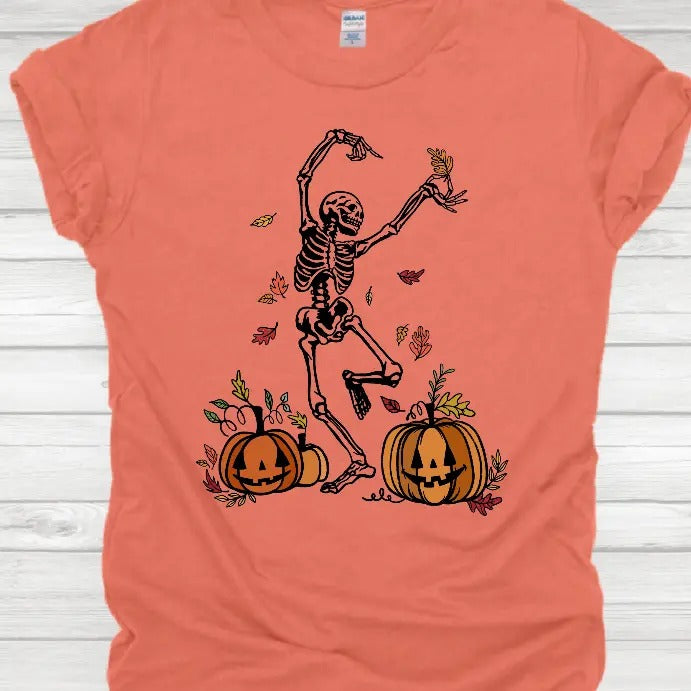 Fall Dancing Skeleton T-shirt Hoodie, Sweatshirt | HypeDripTees.com