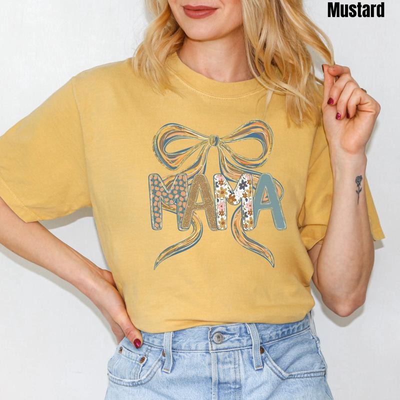 Fall Mama Coquette Comfort Colors T-Shirt 'NLB' Hoodie, Sweatshirt | HypeDripTees.com