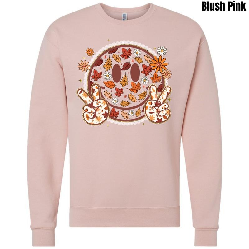 Falling Leaves Happy Face Sweatshirt 'NLB' T-Shirts, Hoodie | HypeDripTees.com