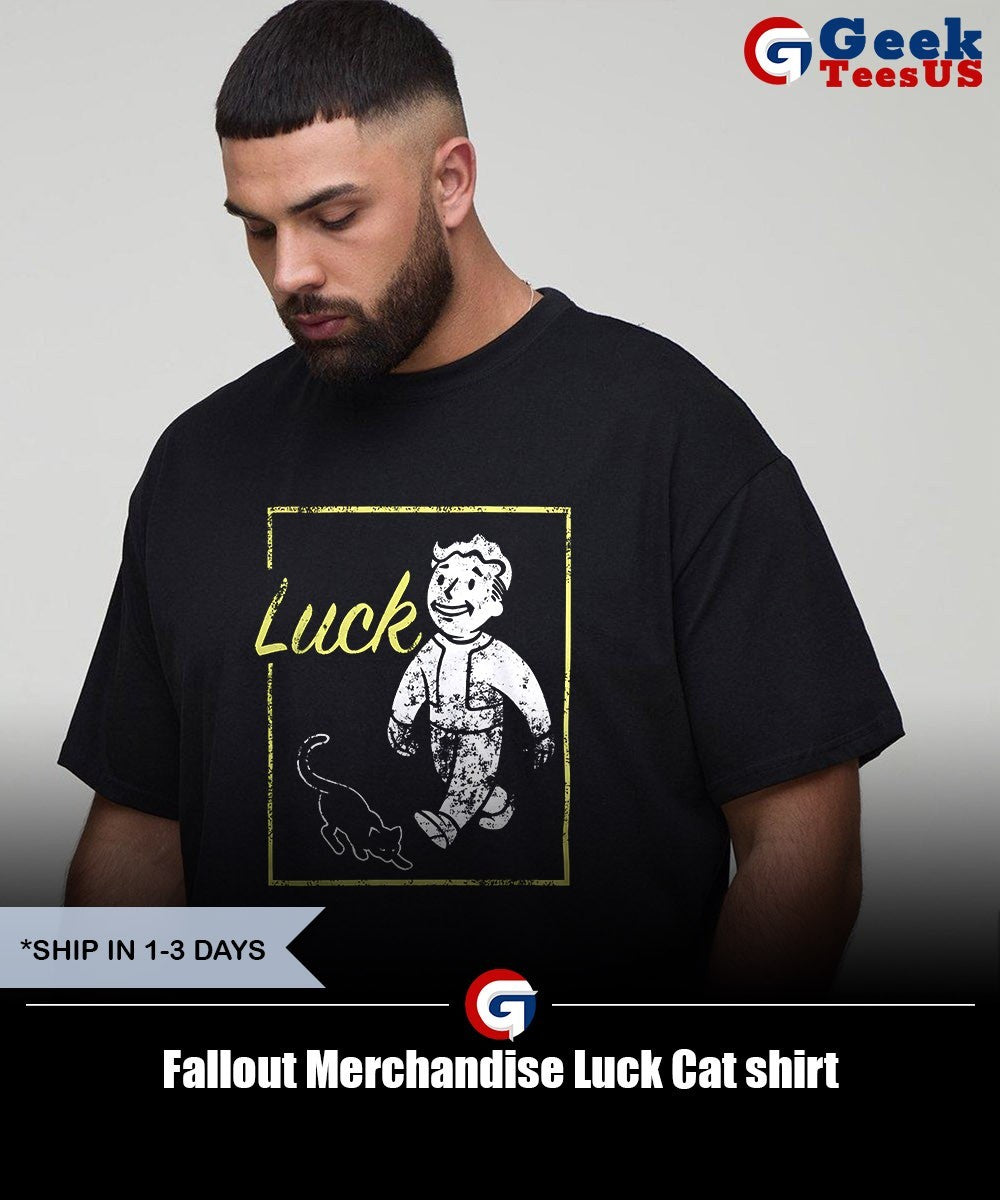 Fallout Merchandise Luck Cat shirt