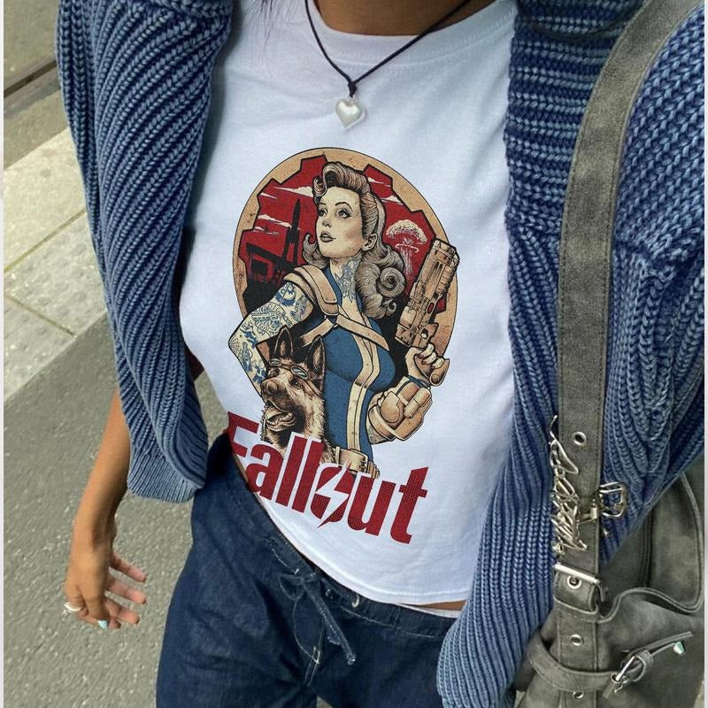 Fallout Vintage Tshirt Cotton Womenswear Hoodie, Sweatshirt | HypeDripTees.com