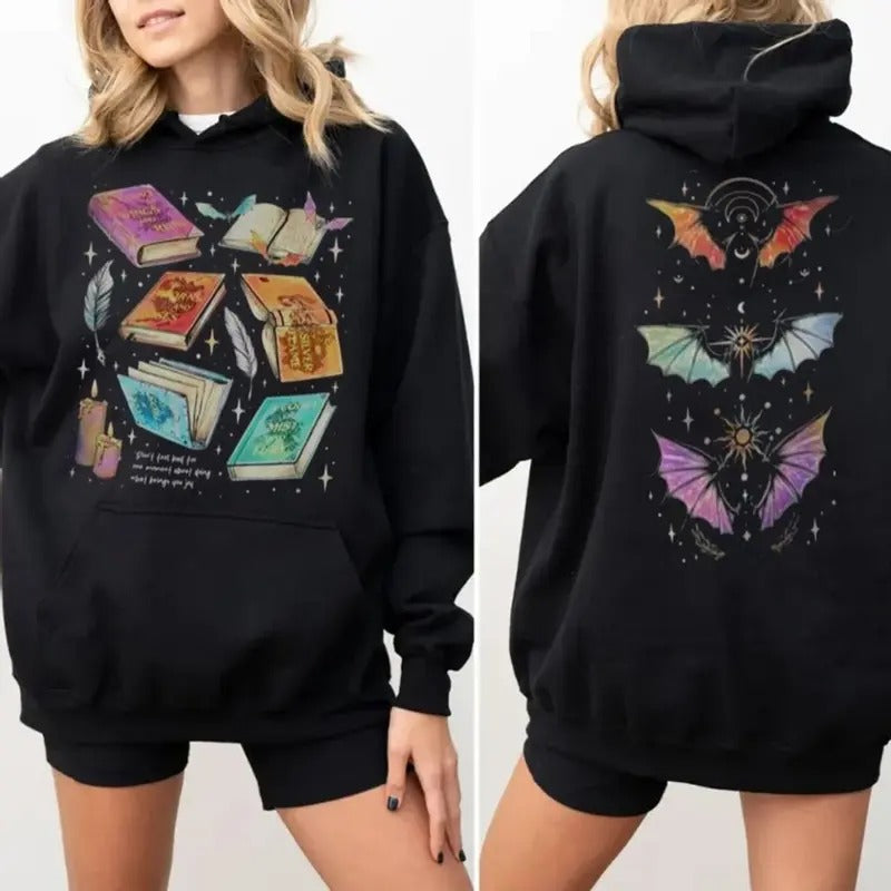 Fan Of Acotar Series Two Sided Sweatshirt, The Bat Boys Hoodie, Velaris Book Lover T Shirt, Sjm Inspired Tee, Gift For...