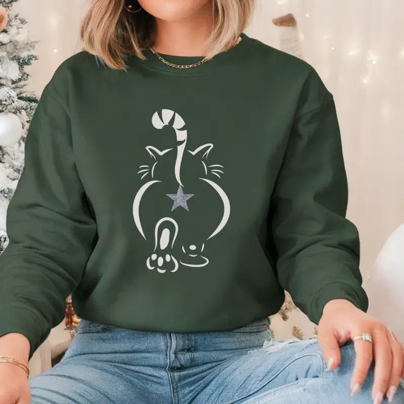 Fancy Bumhole Funny Cat Unisex Graphic Pullover Sweatshirt Casual Comfort Long Sleeve Soft T-Shirts, Hoodie