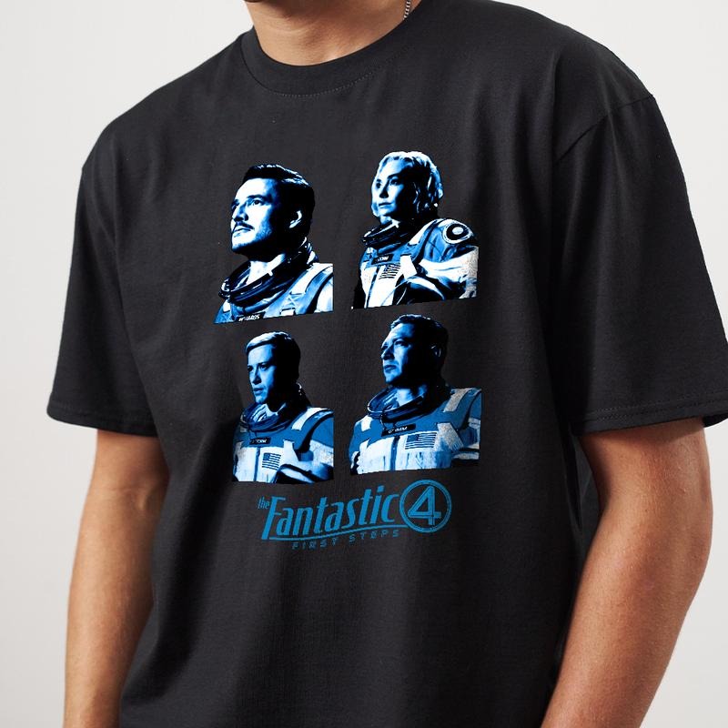 Fantastic Four First Steps T-Shirt, Retro Fantastic Four Sweatshirt, Pedro Pascal Reed Richards Shirt, Johnny Storm F4...