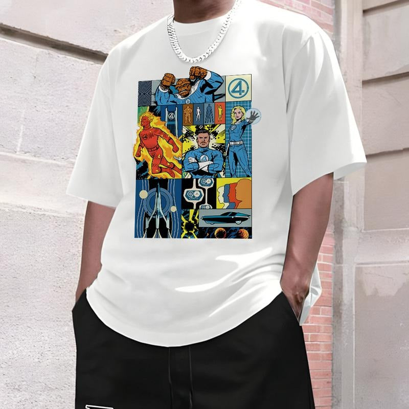 Fantastic Four T-Shirt, Retro Comic Tee, Abbey Road Parody Shirt Hoodie, Sweatshirt | HypeDripTees.com