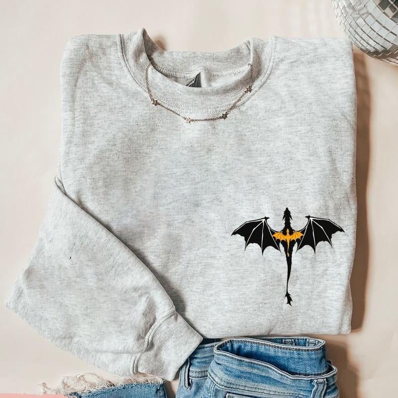 Fantasy Books Dragon Sweatshirt, The Empyrean Series Sweater, Fantasy Dragon Book Lover Shirt, Book Club Book Lover Gift,...