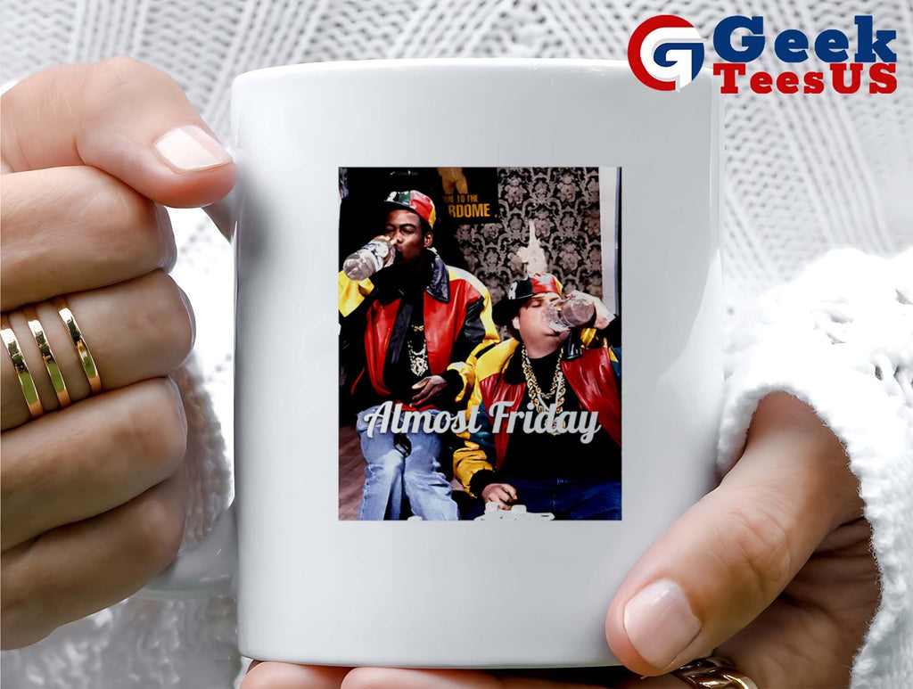 Farley and Rock Almost Friday retro photo shirt