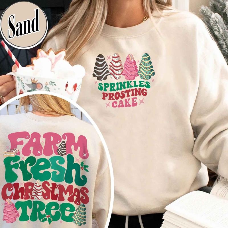 Farm Fresh Christmas Tree Sweatshirt, Farm Fresh Ready To Eat Christmas Tree, Farm Fresh Christmas Tree Cakes Sweatshirt,...