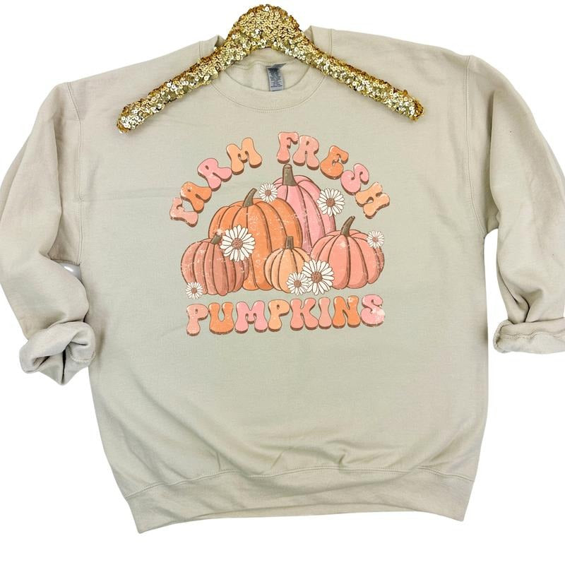 Farm Fresh Pumpkins Sweatshirt 'NLB' T-Shirts, Hoodie | HypeDripTees.com
