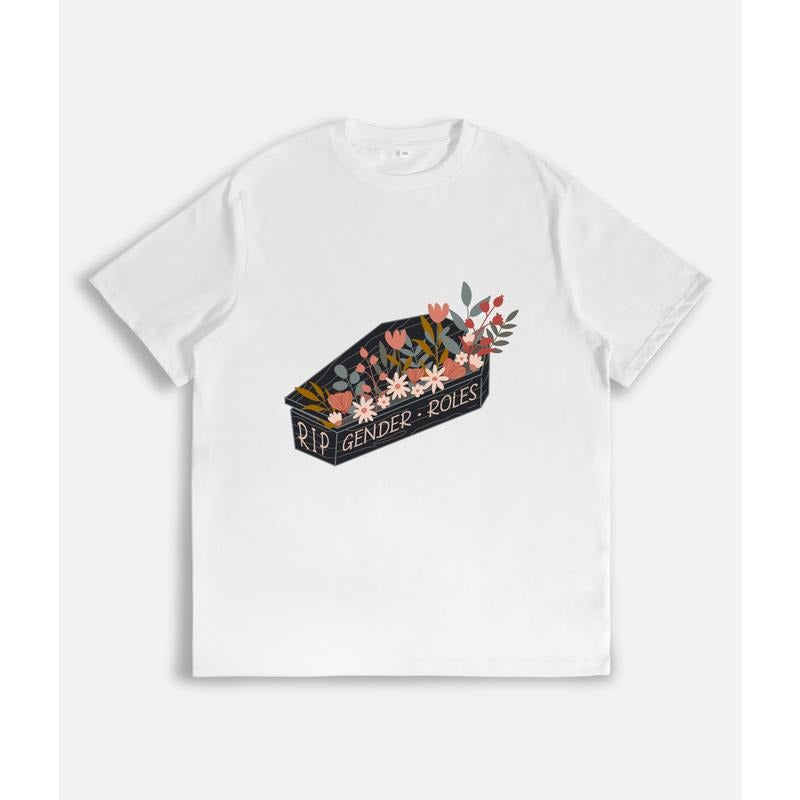 Fashion - Forward T - Shirt with Empowering Message: "RIP Gender Roles" Hoodie, Sweatshirt | HypeDripTees.com