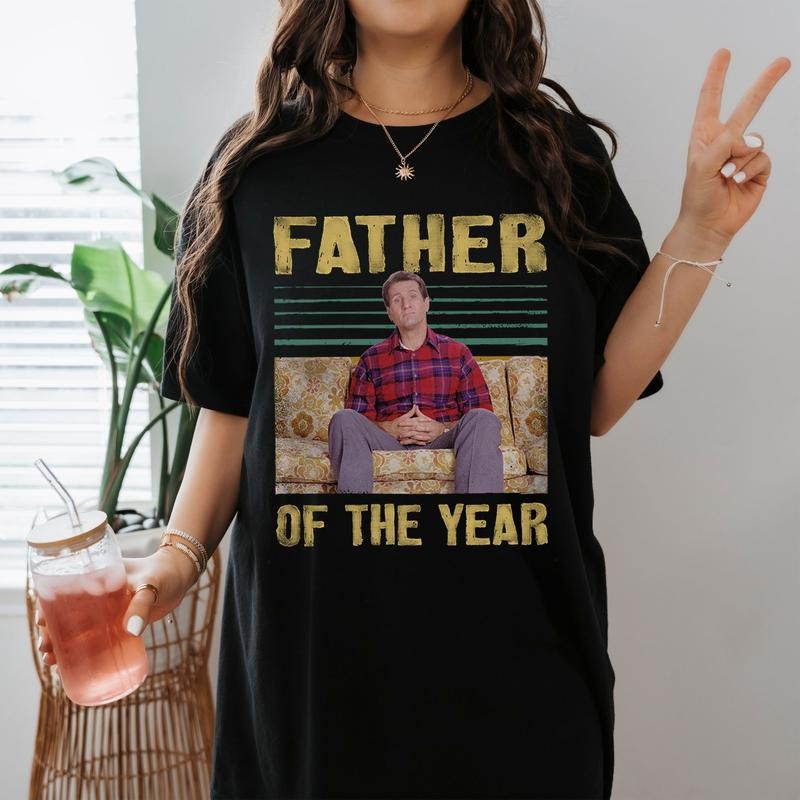 Father Of The Year Tee Married With Children Movie Al Bundy Vintage Shirt Hoodie, Sweatshirt | HypeDripTees.com