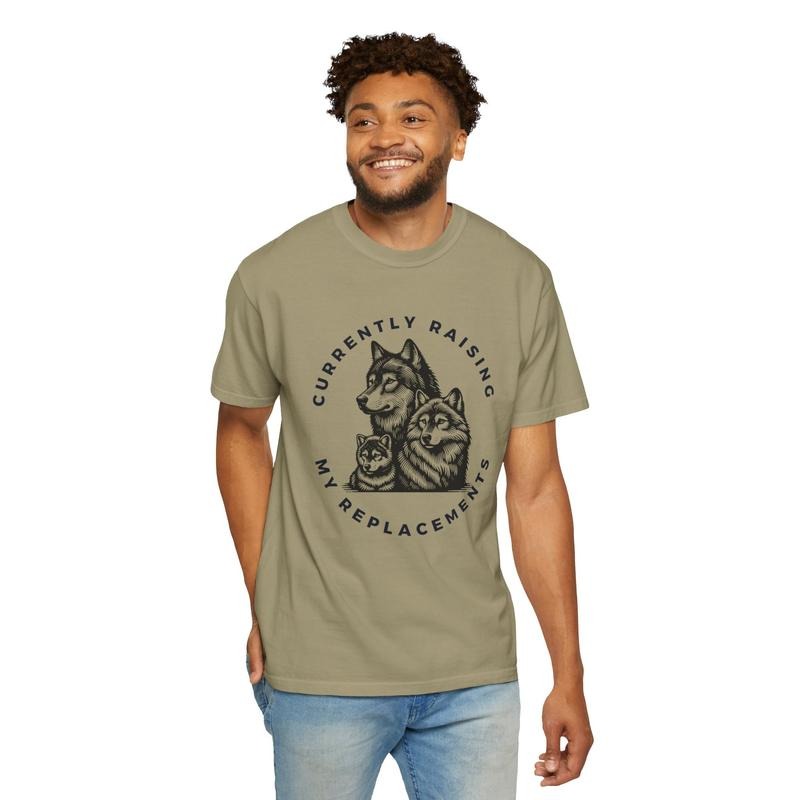 Father's Day Gifts Fathers Day T Shirt Hoodie Sweater Fathers Day Gift Dad Shirt Raising Wolves Shirt Wolf Shirt Cute...