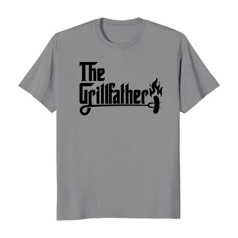 Father's Day The Grillfather Men's T-Shirt Casual Crewneck Hoodie, Sweatshirt | HypeDripTees.com