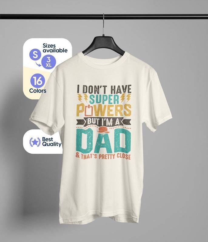 Father's day shirt for dad tshirt for super dad, gifts for father's day gift
