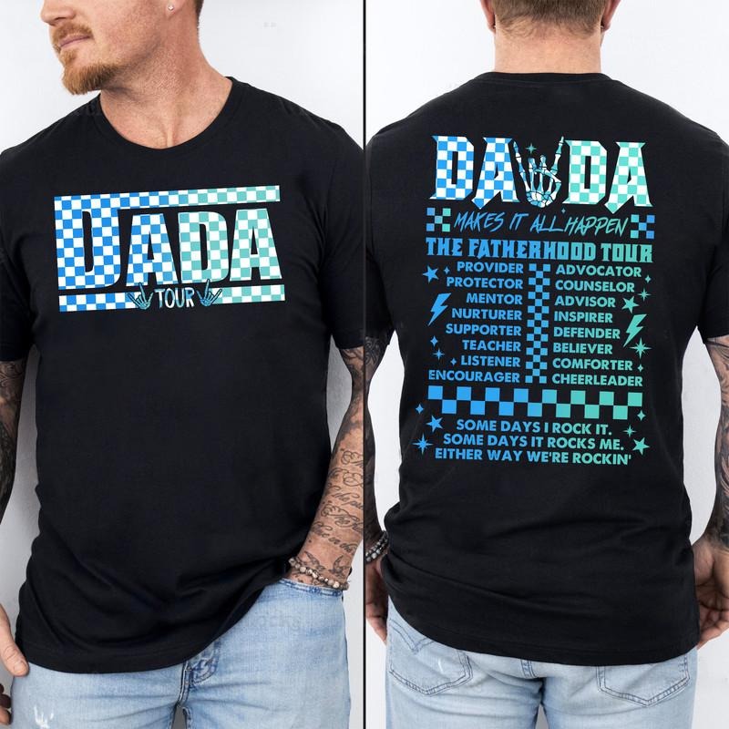 Fatherhood Tour Shirt, Sometimes I Rock It Sometimes It Rocks Me Shirt, Dad Rock Tour Sweatshirt, Funny Dada Tour Shirt...