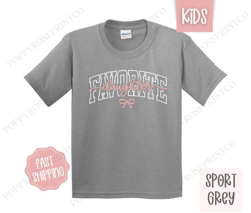 Favorite Daughter Kids Shirt - Cute Children's Tshirt - Youth Tee Gildan Hoodie, Sweatshirt | HypeDripTees.com