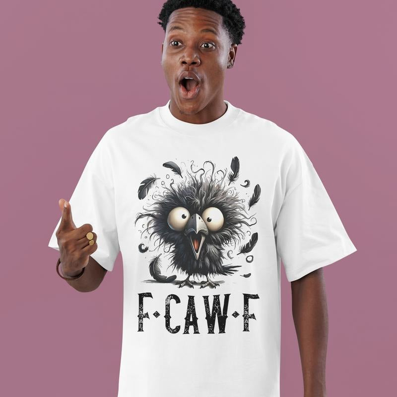Fcawf Crow Shirt, Funny Crow Hoodie, Fcawf Halloween Tee Sweatshirt | HypeDripTees.com