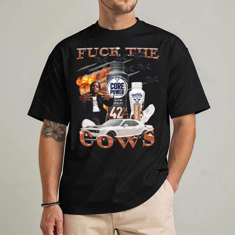 Fck The Cows T-Shirt Classic Style Clothes Men Women Streetwear Hoodie, Sweatshirt | HypeDripTees.com