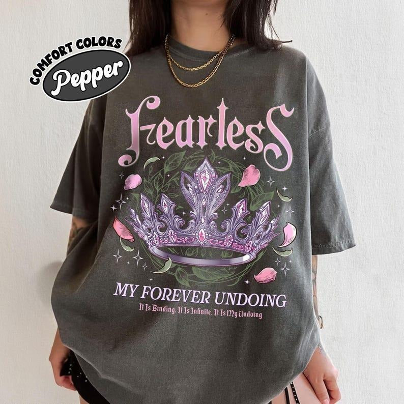 Fearless Bookish Comfort Colors Shirt, Powerless Series Shirt, Powerless Lauren Roberts Inspired, Kai And Paedyn Shirt,...