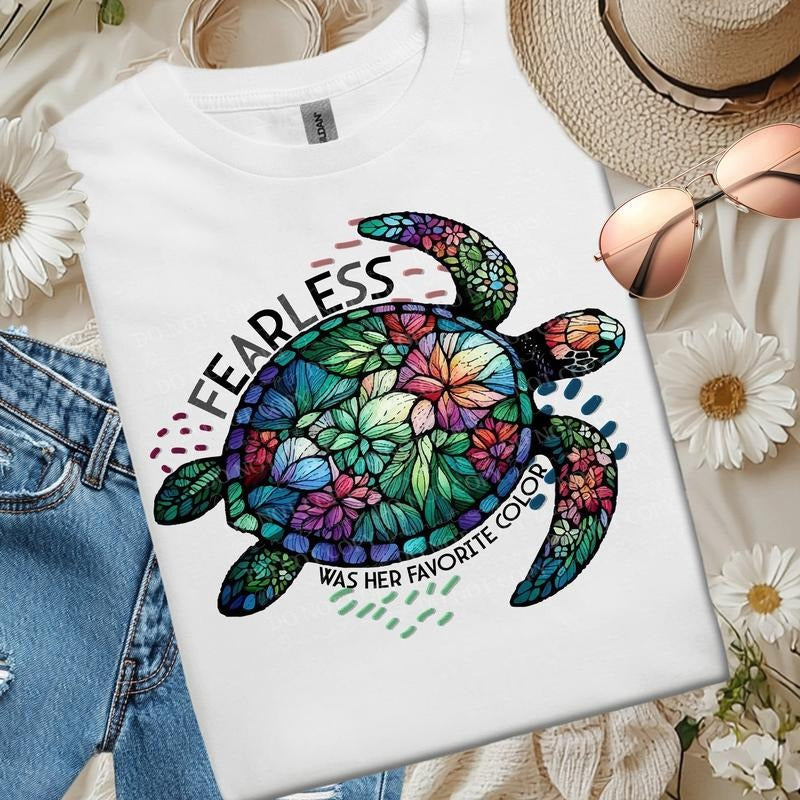 Fearless Sea Turtle DTF Transfers - THIS IS NOT A SHIRT Hoodie, Sweatshirt | HypeDripTees.com