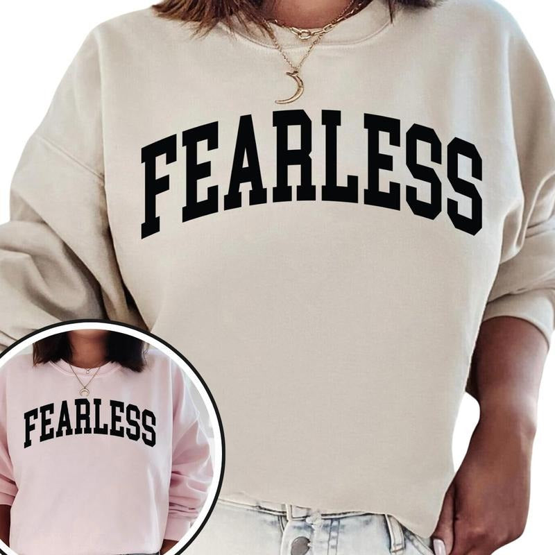 Fearless sweatshirt, gifts for her, cozy sweater T-Shirts, Hoodie | HypeDripTees.com