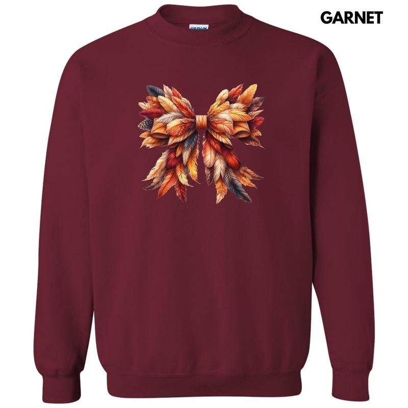 Feather Autumn Bow Sweatshirt 'NLB T-Shirts, Hoodie | HypeDripTees.com