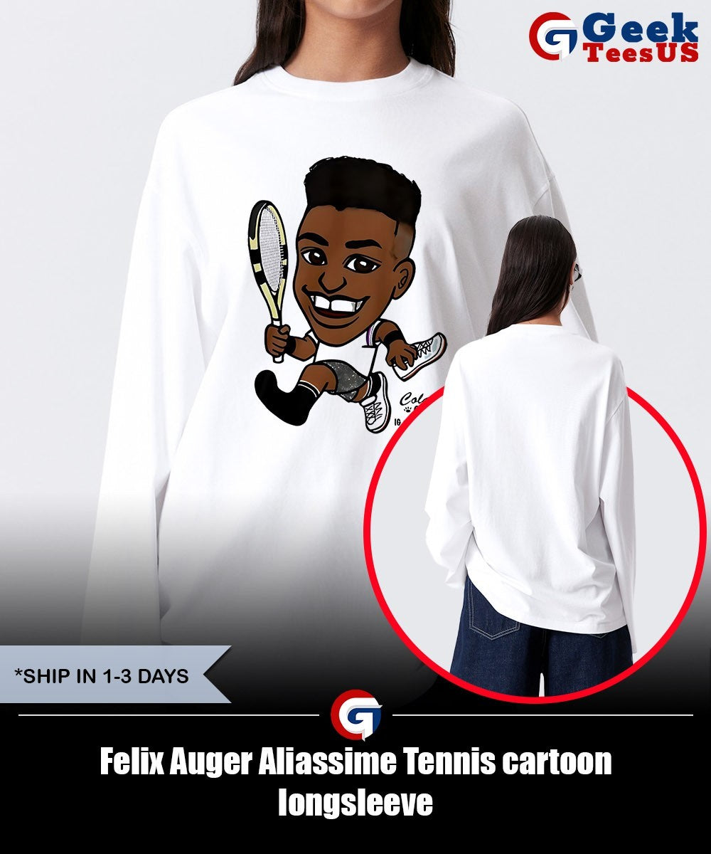 Felix Auger Aliassime Tennis cartoon shirt