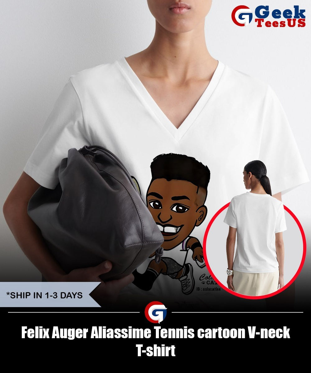 Felix Auger Aliassime Tennis cartoon shirt