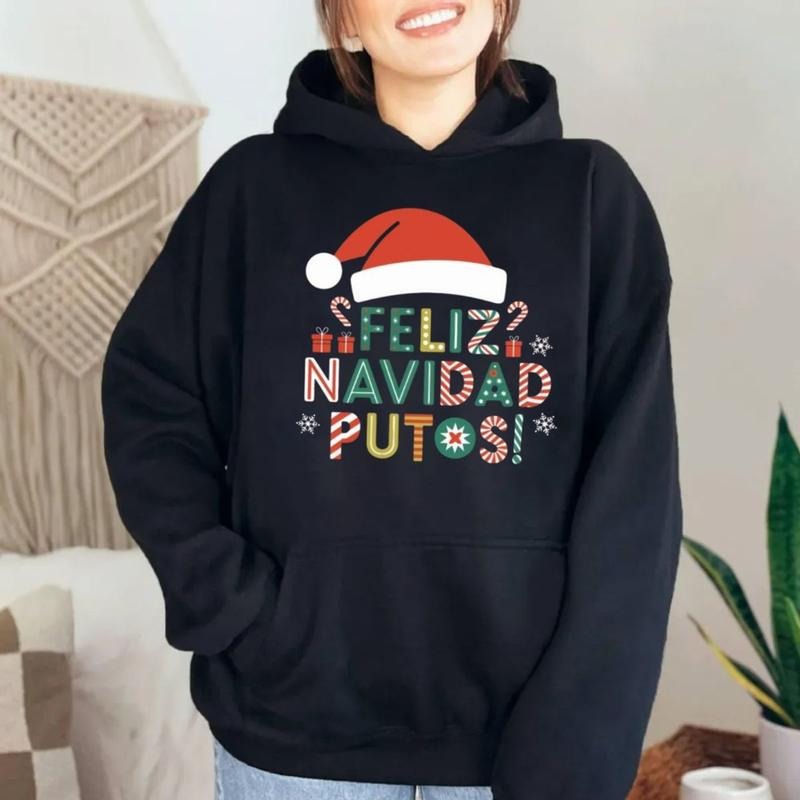 Feliz Navidad Putos Mexican Shirt, Funny Latino Christmas Sweatshirt, Mexican Ugly Christmas Sweater, Puerto Rican Ugly...