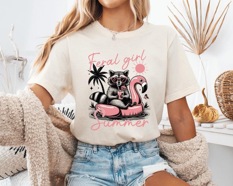 Feral Girl Summer Unisex Shirt, Feral Summer Unisex TShirt Hoodie, Sweatshirt | HypeDripTees.com