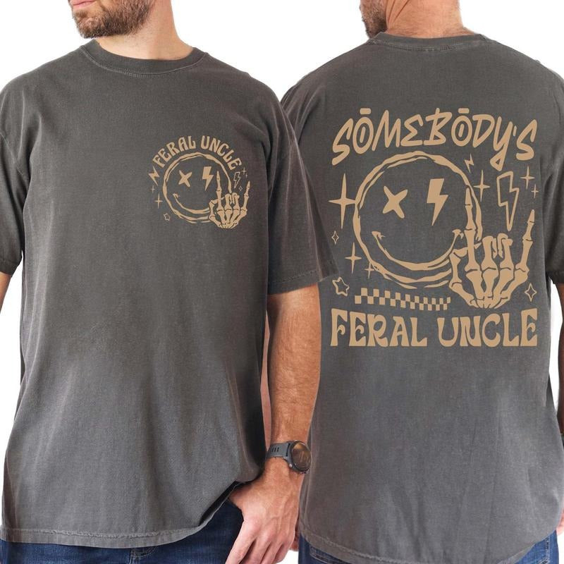 Feral Uncle Shirt for Men, Comfort Colors Shirt for Uncle, Pregnancy Reveal, Cool Uncles Shirt for New Uncle, Uncle...