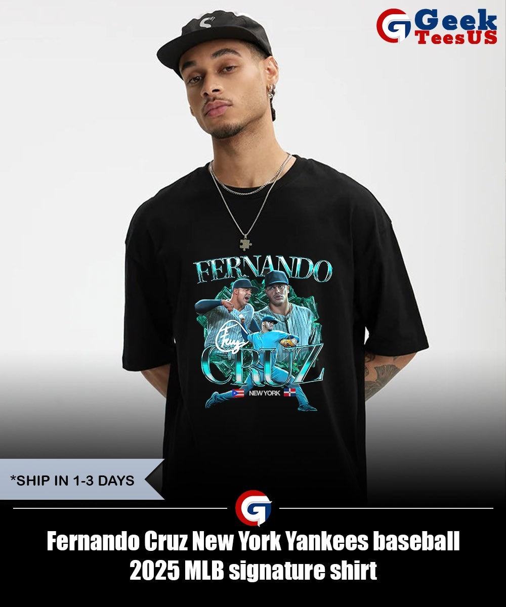 Fernando Cruz New York Yankees baseball 2025 MLB signature shirt