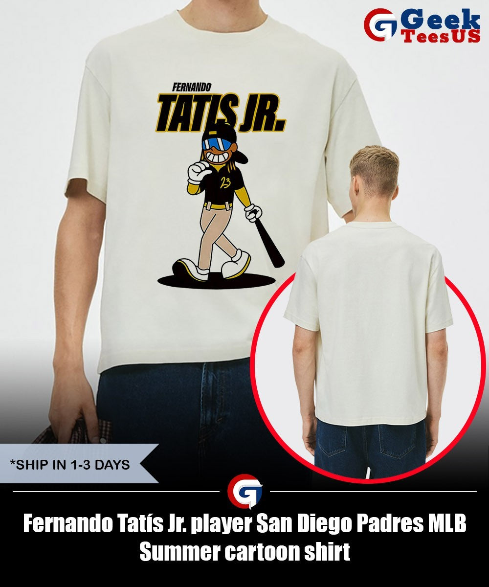 Fernando Tatís Jr. player San Diego Padres MLB Summer cartoon shirt