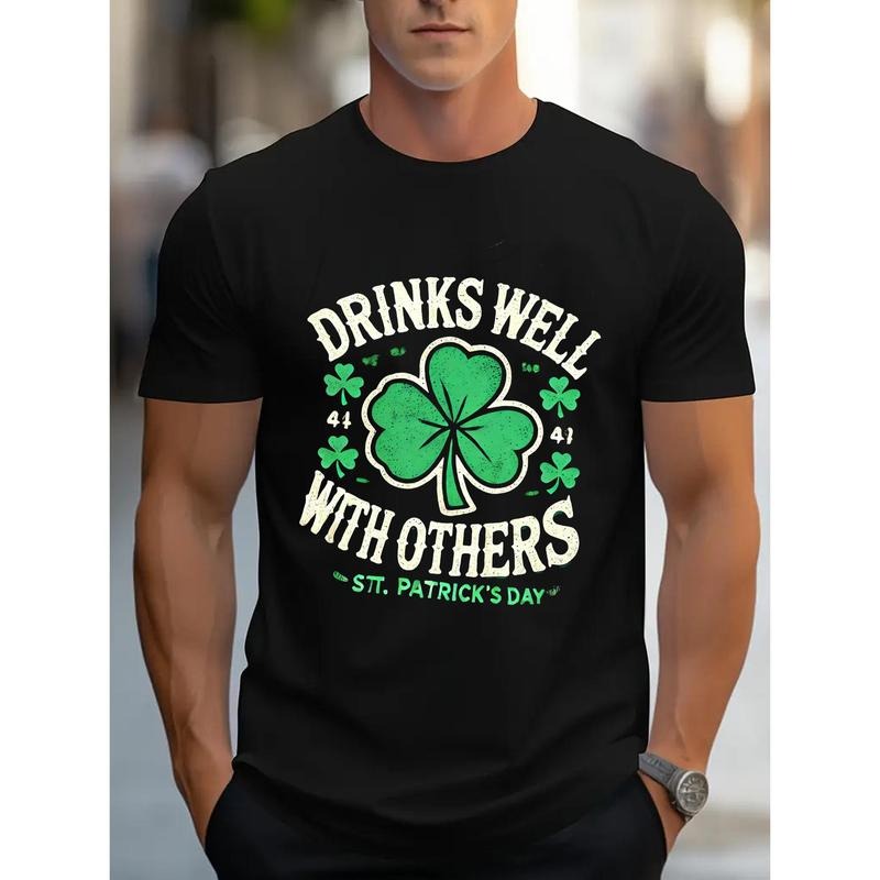 [Festive T Shirt] Casual Cheerful St. Patrick's Day Short Sleeve T