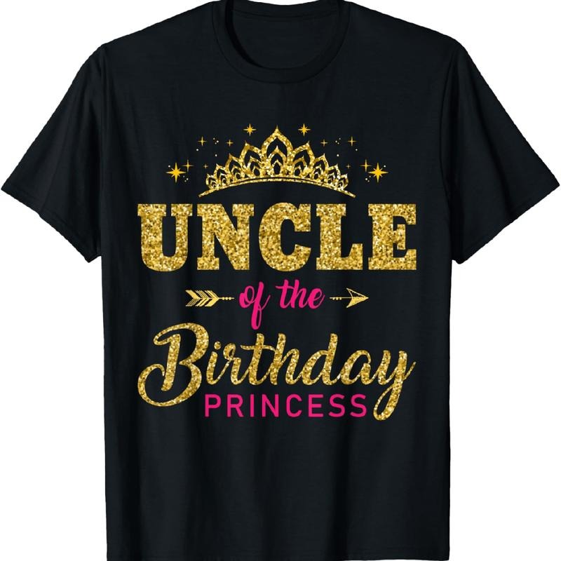 Festive Uncle T-Shirt For Birthday Princess Celebrations Hoodie, Sweatshirt | HypeDripTees.com