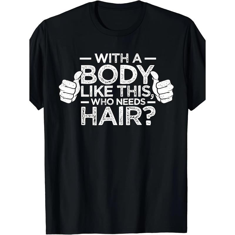Figure like This Who Needs Hair Shirt Bald Man Dad Gift T-shirt made in usa Hoodie, Sweatshirt | HypeDripTees.com
