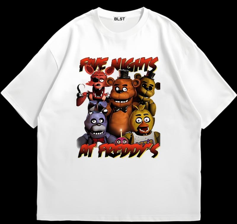 Fiive Nights At Freddy's Vintage T-Shirt Unisex Streetwear Style Vintage Graphic Hoodie, Sweatshirt | HypeDripTees.com