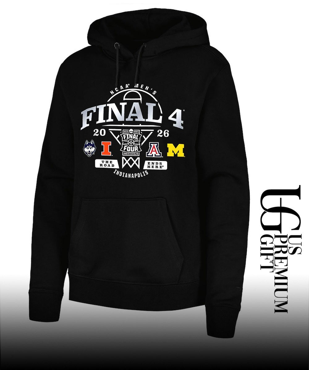 Final 4 2026 NCAA Men’s basketball 4 Team The Road Ends Here Indianapolis shirt
