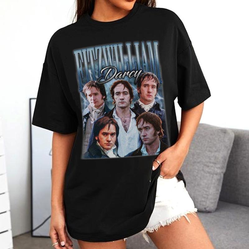 Fitzwilliam Darcy Pride and Prejudice Retro T-Shirt Retro Fitzwilliam Darcy Graphic Tee Sweatshirt Hoodie Unisex Casual...