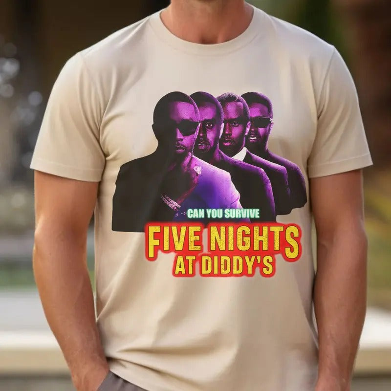 Five Nights Can you Survive At Diiddy Party Shirt, Unisex Tee for Men and Women Hoodie, Sweatshirt | HypeDripTees.com