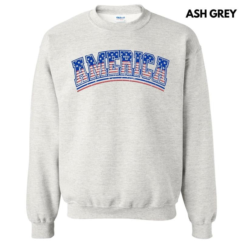 Flag America Puff Sweatshirt T-Shirts, Hoodie | HypeDripTees.com