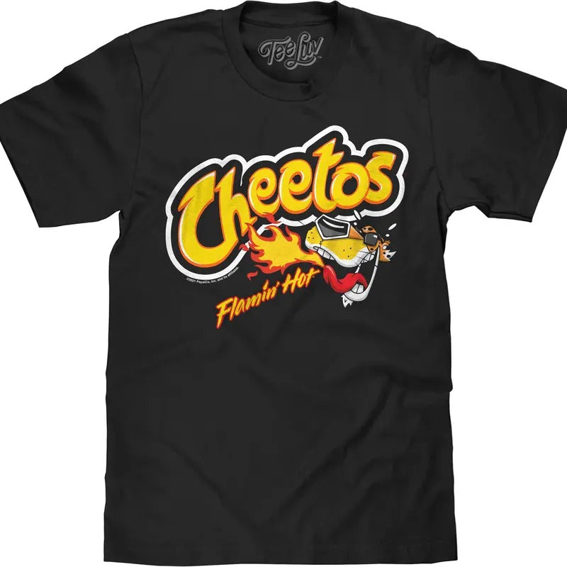Flamin' Hot Cheetos Chester Cheetah T-Shirt - Black Hoodie, Sweatshirt | HypeDripTees.com